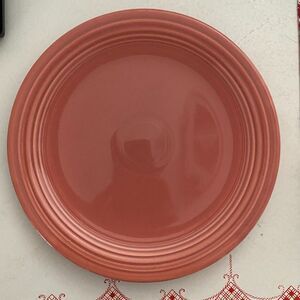 Fiestaware Vintage Retired Rose Chop Plate